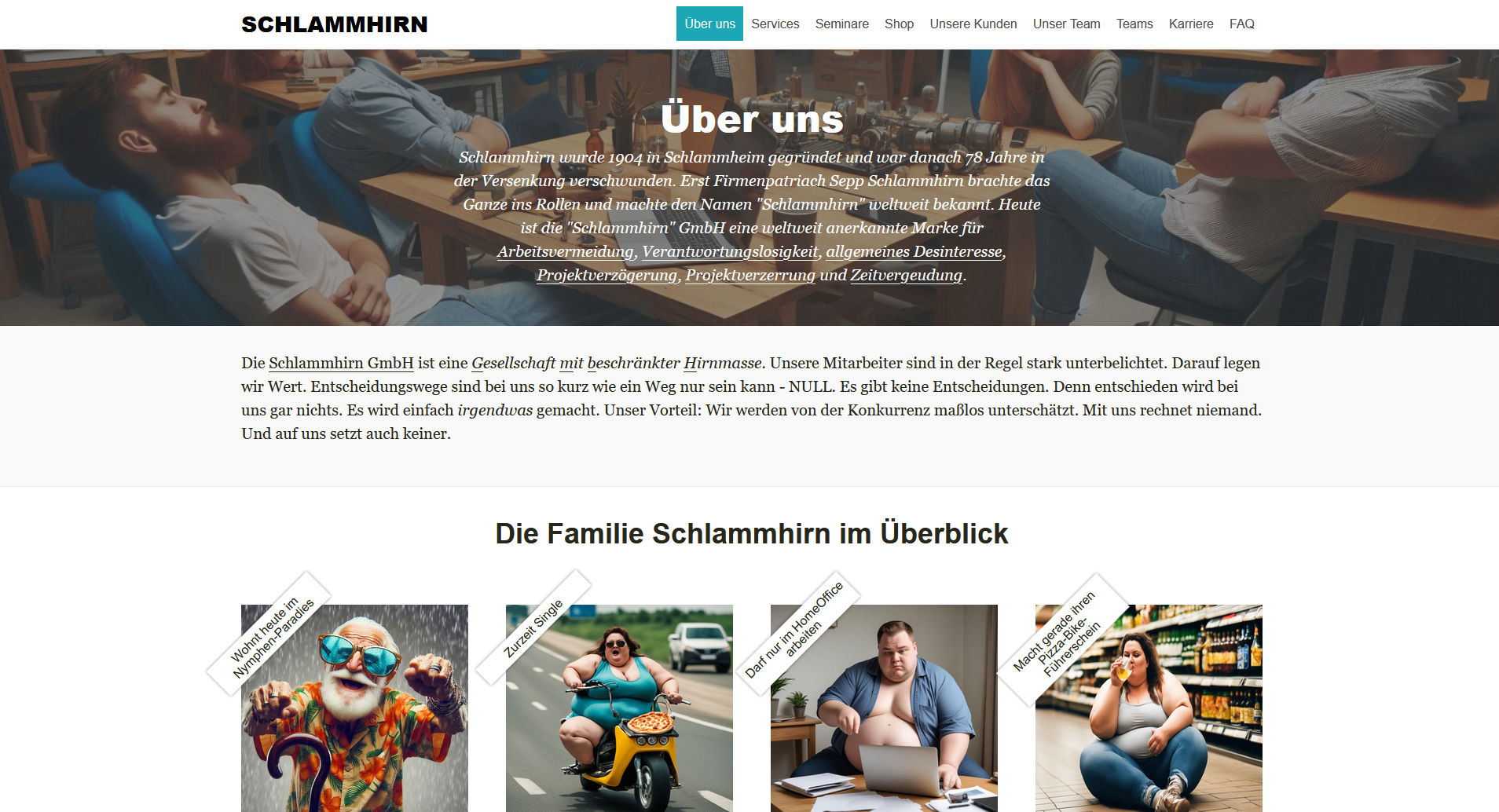 Website www.schlammhirn.de